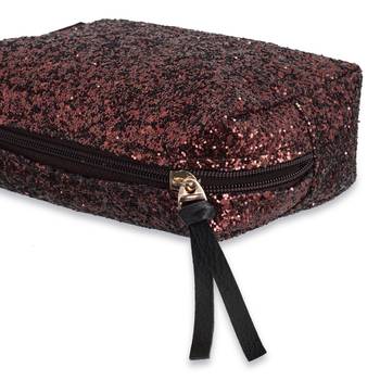 NFI essentials Glittery Makeup Pouch for Women Stylish Pouches Makeup Accessories Storage Cosmetic Pouches (Pack of 2) 4