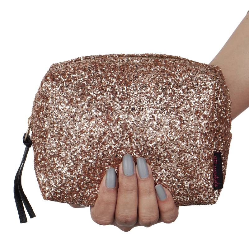 NFI essentials Glittery Makeup Pouch for Women Stylish Pouches Makeup