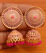 Pink jhumkas