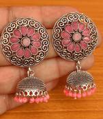 Pink jhumkas