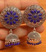 Blue jhumkas