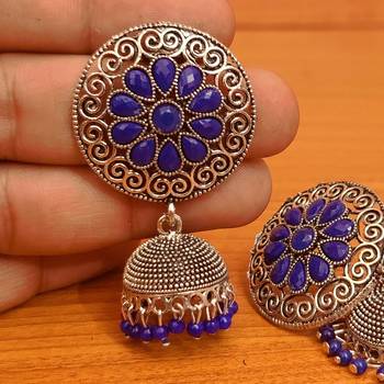 Blue jhumkas 2