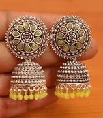 Green jhumkas