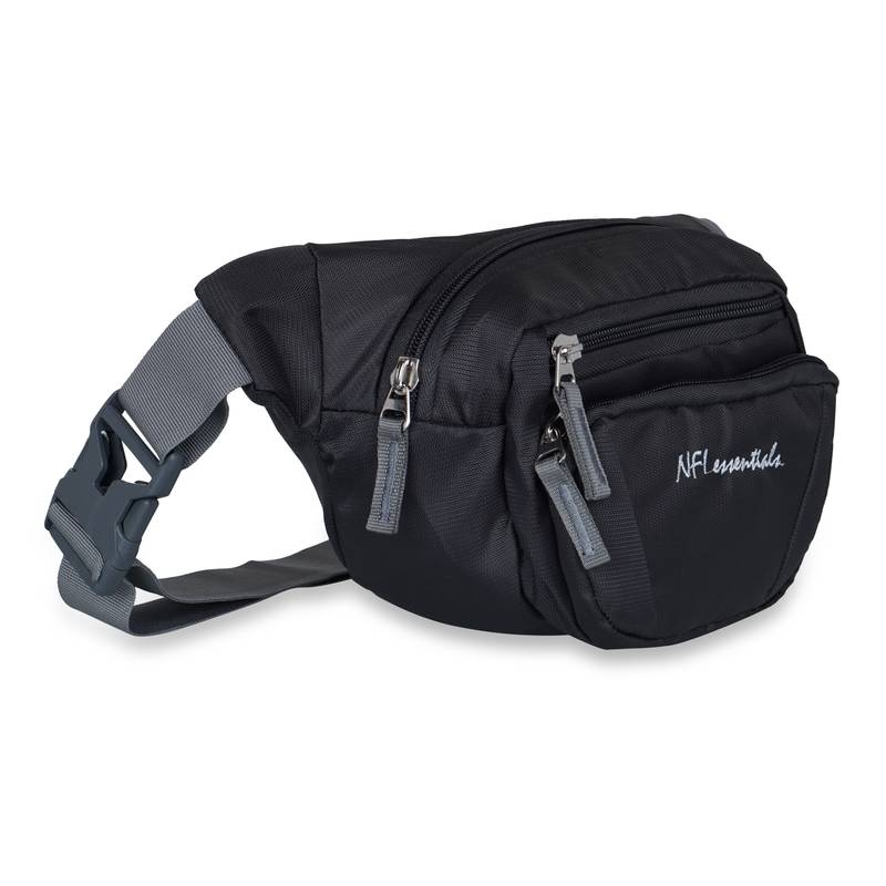 NFI essentials Waist Travel Handy Hiking Zip Camera Pouch Money Phone Belt Sport Bag Bum Multipurpose (Grey)