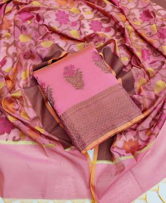 Pink banarasi banarasi silk salwar 1