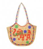 CREAM Rajasthani Handbags for Women