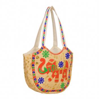 CREAM Rajasthani Handbags for Women 2