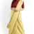 Buff Floral Block Printed Handloom Malmal Cotton Saree