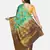 Green Printed Banarasi Silk Saree With Blouse