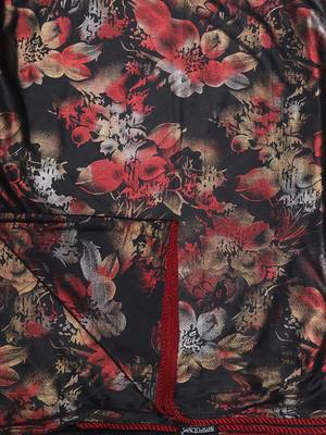 Black Plain Lycra Designer Saree With Blouse 5