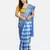Blue Printed Art Silk Saree With Blouse