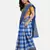 Blue Printed Art Silk Saree With Blouse