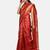 red artsilk abstract print  sarees