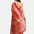 red artsilk abstract print  sarees