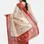 Cream Art Silk Printed Saree With Blouse For Women