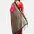 Pink Art Silk Printed Saree