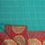 Women's Green Checkered Chanderi Cotton Zari work Saree