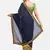 Navy Blue Embroidered Georgette Saree With Blouse