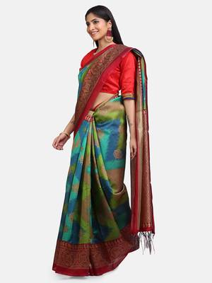 Rama Art Silk Printed Saree 3