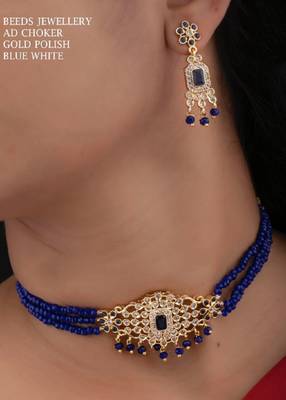 Blue agate necklaces 1