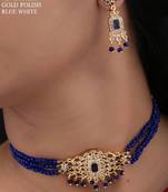 Blue agate necklaces