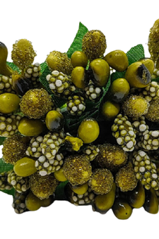 Green hair-accessories