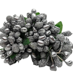 Silver hair-accessories