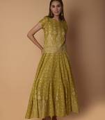 Yellow printed cotton skirts