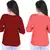 Kevat Gems Casual Roll-up Sleeve Solid Women Brown&Red Cherry Rayon Top (Pack Of 2)