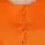 Kevat Gems Casual Roll-up Sleeve Solid Orange Rayon Top (Pack Of 2)