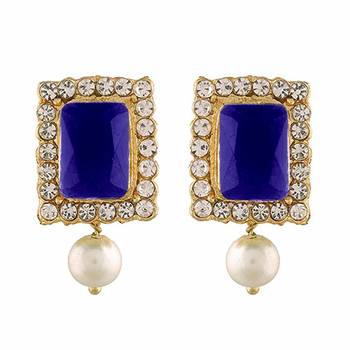 Traditional Handcrafted Sapphire Stone Beaded Choker with Earrings For Women/Girls  5