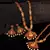 Gold plated Stone Studded Long and Short Necklace Set With Earings