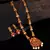 Gold plated Stone Studded Necklace Set