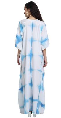 JSDC Casual Wear Tie-Dye Cotton Printed Women Long Ankle Length Kaftan 5