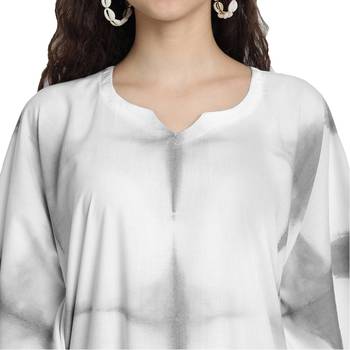 JSDC Evening Wear Women Cotton Tie Dye Long Printed Kaftan 2