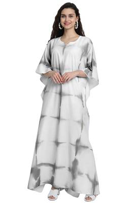 JSDC Evening Wear Women Cotton Tie Dye Long Printed Kaftan 3