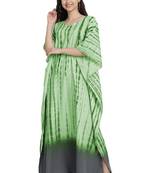 JSDC Casual Wear Printed Tie-Dye Women Long Cotton Kaftan