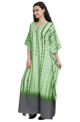 JSDC Casual Wear Printed Tie-Dye Women Long Cotton Kaftan 3