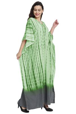 JSDC Casual Wear Printed Tie-Dye Women Long Cotton Kaftan 4