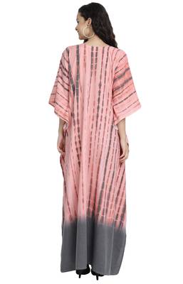 JSDC Tie Dye Cotton Printed Women Long Caftan Kaftan Kurta 5