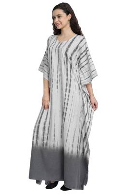 JSDC Outdoor Wear Cotton Printed Women Long Free Size Kaftan 1