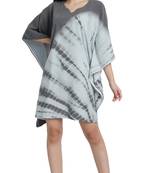 JSDC Women Beach Wear Short Length Printed Tie Dye Cotton Kaftan