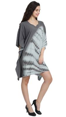 JSDC Women Beach Wear Short Length Printed Tie Dye Cotton Kaftan 2
