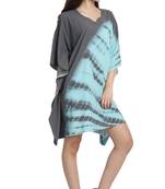JSDC Lounge Wear Printed Tie Dye Cotton Fabric Women Kaftan