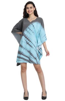 JSDC Lounge Wear Printed Tie Dye Cotton Fabric Women Kaftan 3