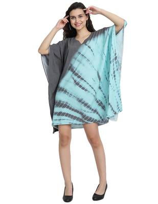 JSDC Lounge Wear Printed Tie Dye Cotton Fabric Women Kaftan 4