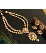 Beautiful antique Double layer Pearl Necklace set-Dj17568
