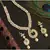 BEAUTIFUL CZ DESIGNER WHITE COLOR PEACOCK DESINER SHORT HAAR NECKLACE SET DJ18045