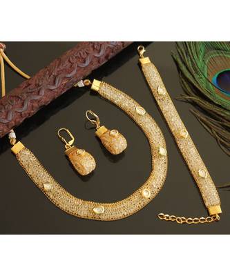 Beautiful Cz 3 Piece Combo Set   Dj17035 1