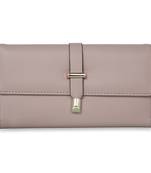 NFI essentials Wallet for Girl's Stylish Clutch Hand Women's Wallet Card Holders Money Purse Mobile Pouch Bag (Beige)